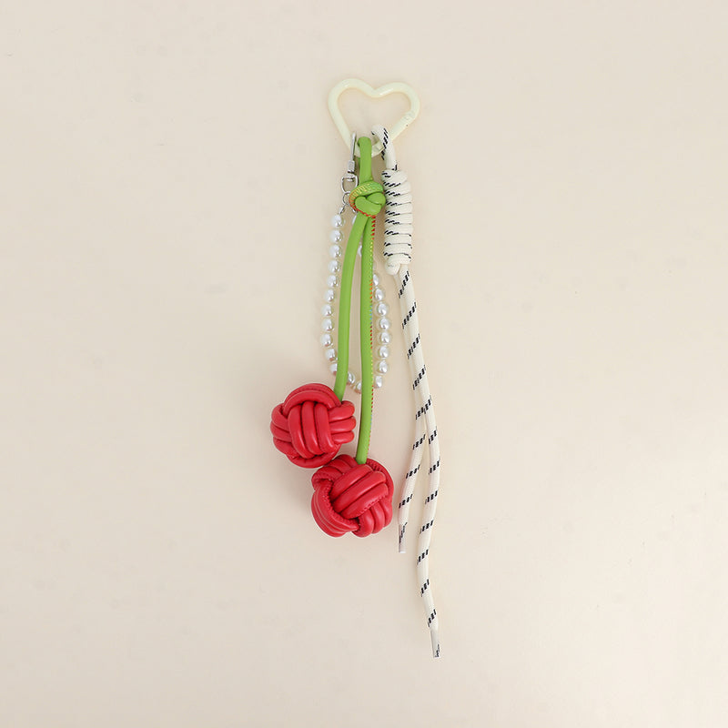 Grigris de sac - Cerise en lacet