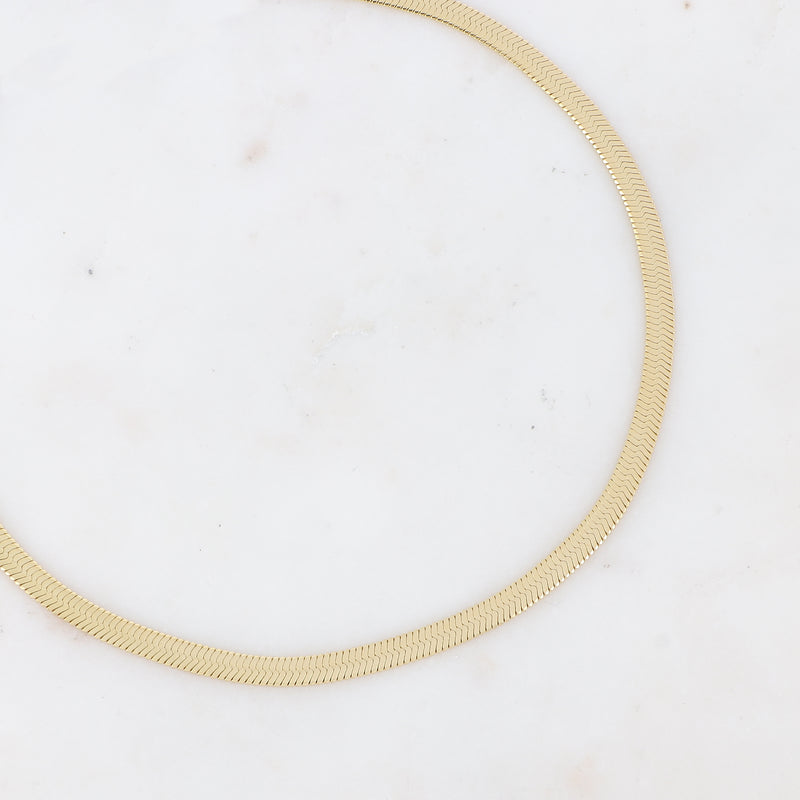 Collier maille serpent épaisse