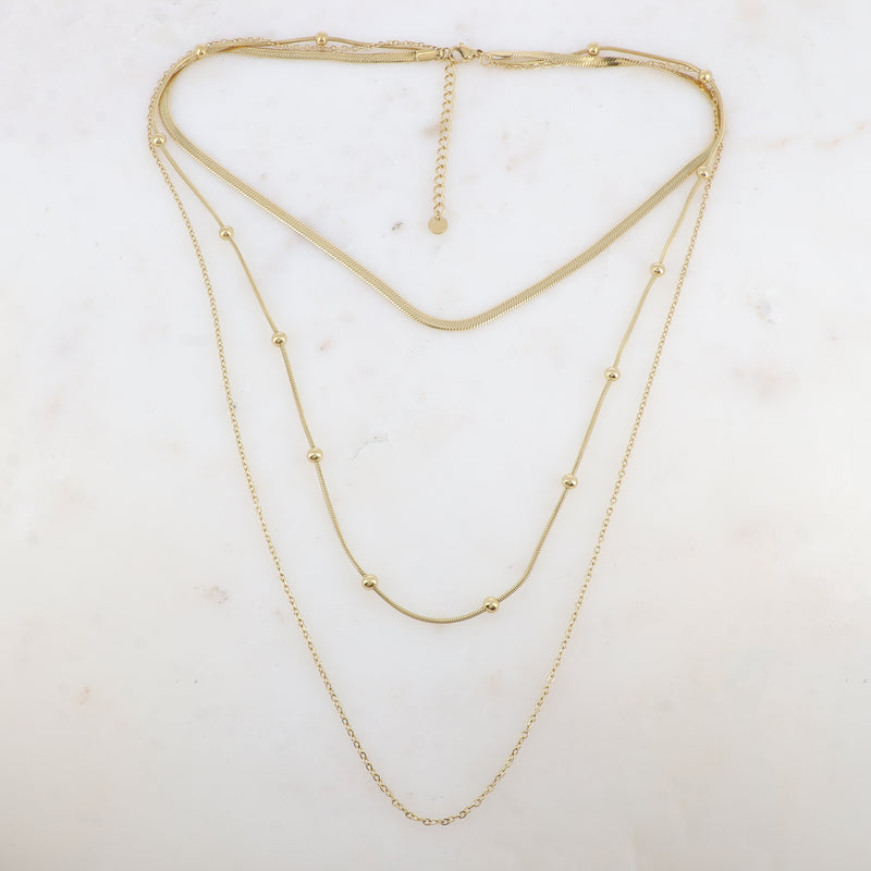 Collier 3 rangs Lamia
