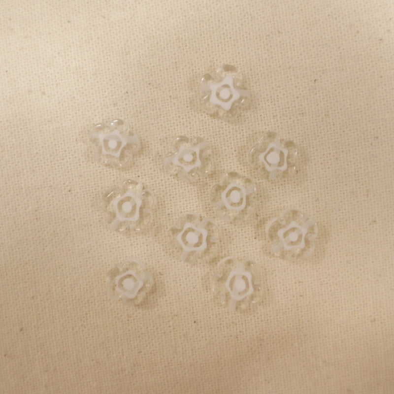 Grandes perles Millefiori en verre (lot de 10)