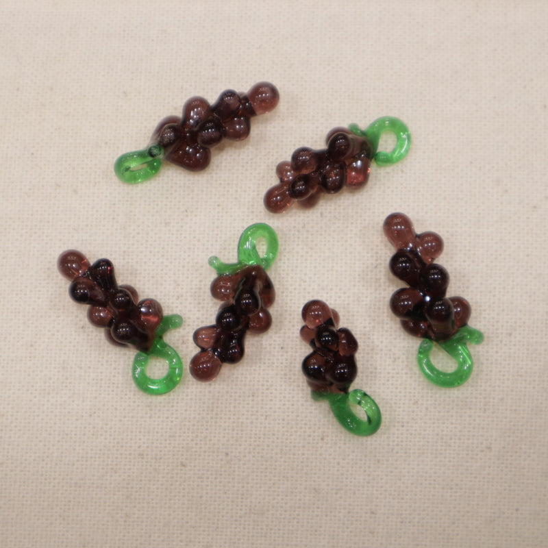 Perle en verre - Raisins (lot de 3)