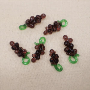 Perle en verre - Raisins (lot de 3)
