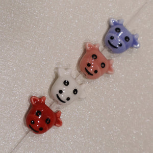 Perle en céramique - Vache (lot de 5)