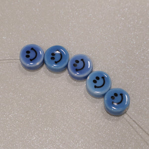 Perle en céramique - Smiley L (lot de 5)