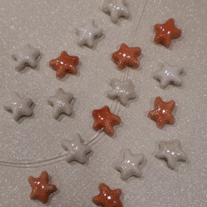 Perle en céramique - Starfish XS (lot de 10)