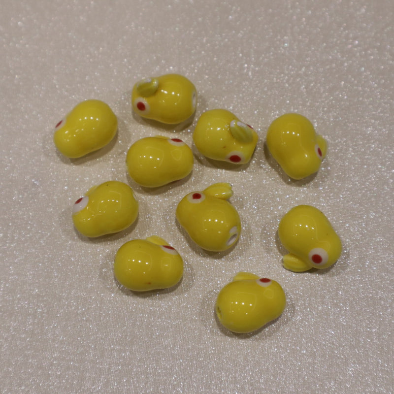 Perle en céramique - Lapin (lot de 10)