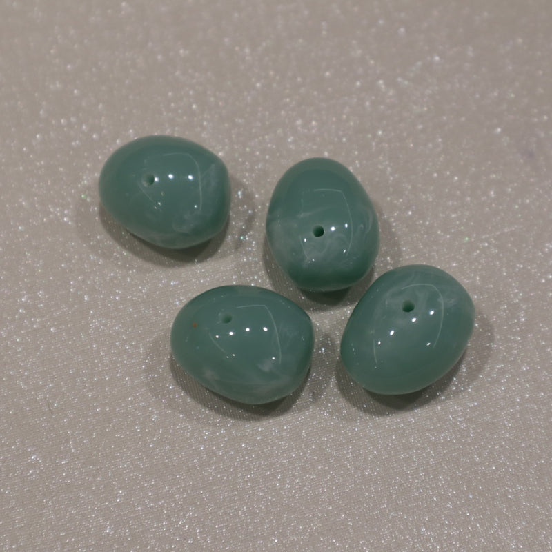 Perle géométrique en acétate - Grande (lot de 10)