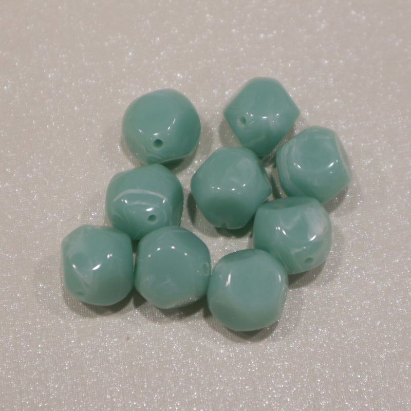 Perle géométrique en acétate - Petite (lot de 10)