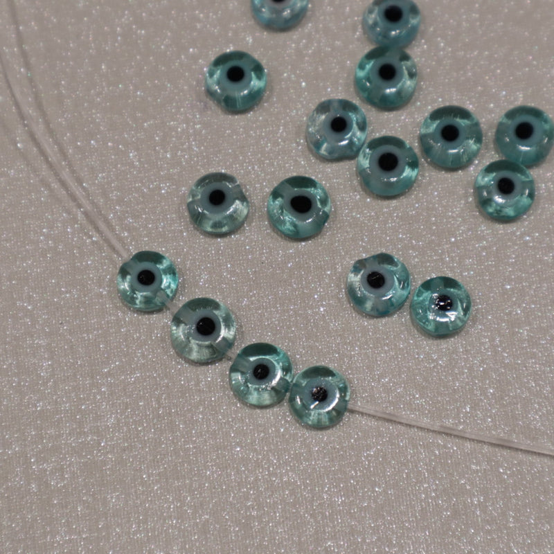 Perle en verre - Œil Turc 6mm