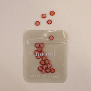 Perle ronde Millefiori (lot de 20)