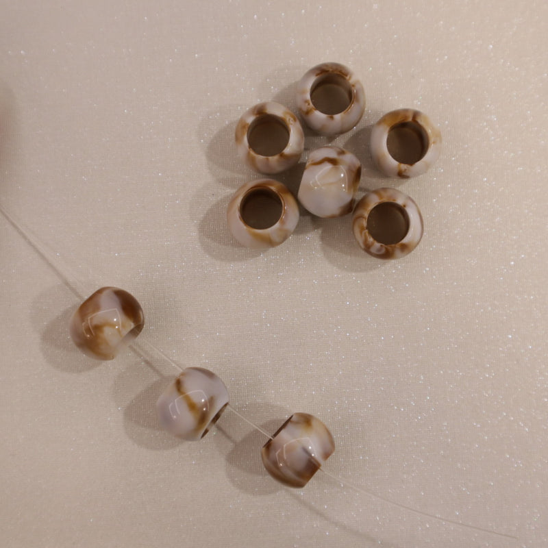 Perles en résine - Boule (lot de 10)