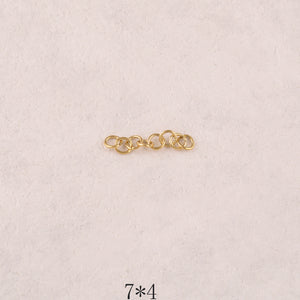 50 anneaux ouverts 0,7*4mm