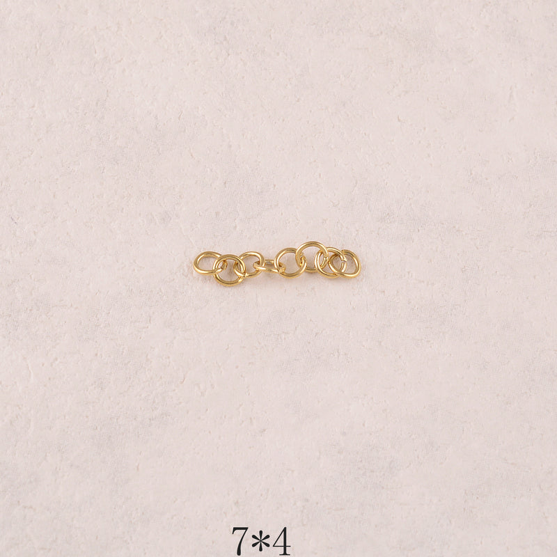 50 anneaux ouverts 0,7*4mm