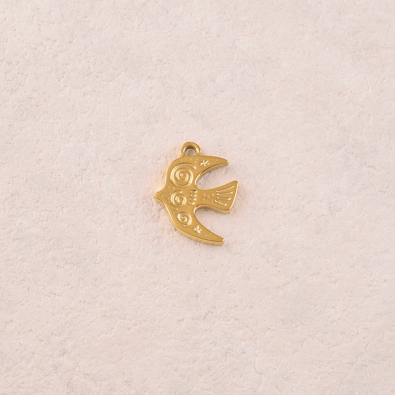 Pendentif Oiseau Gravé