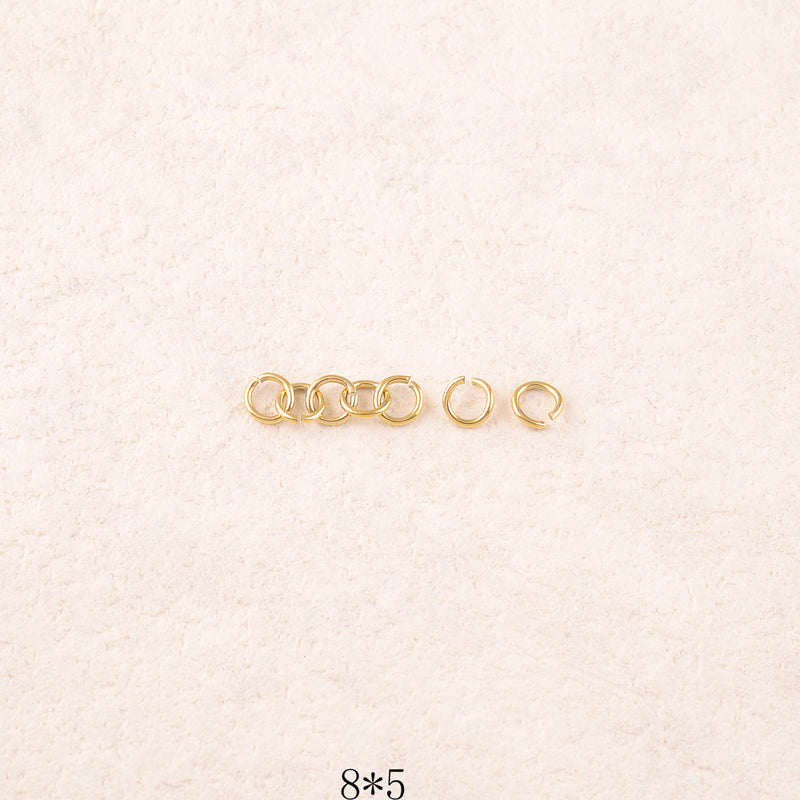50 anneaux ouverts 0,8*5mm