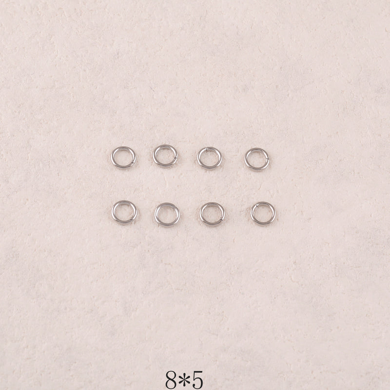 50 anneaux ouverts 0,8*5mm
