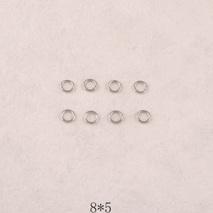 50 anneaux ouverts 0,8*5mm