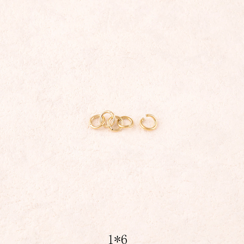 50 anneaux ouverts 1*6mm
