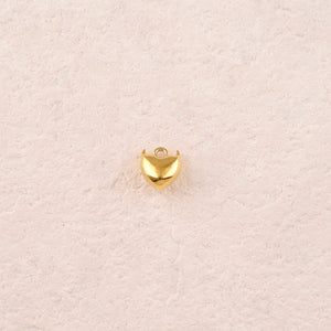 Pendentif Mini cœur avec cornes