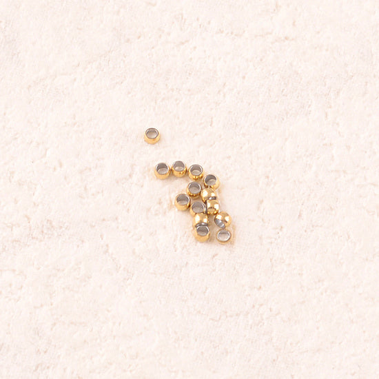 100 perles à écraser ⌀ 1,5 mm