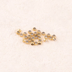 Lot de 100 perles à écraser ⌀ 2 mm