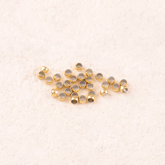Lot de 100 perles à écraser ⌀ 2 mm