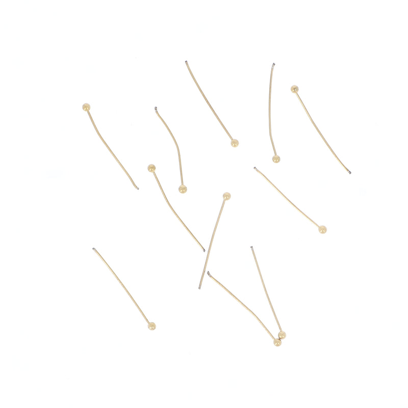 Lot de 20 tiges 22mm avec tête boule 2mm