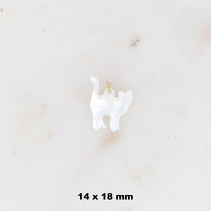 Pendentif Chat en nacre