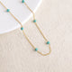 Chaîne Dorothée — Turquoise 50cm