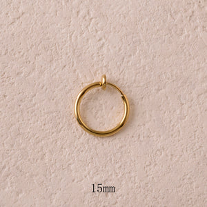 Mini créoles clips S (lot de 2 paires)