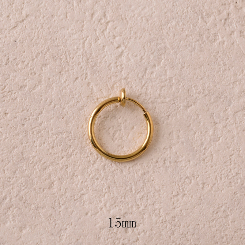 Mini créoles clips S (lot de 2 paires)