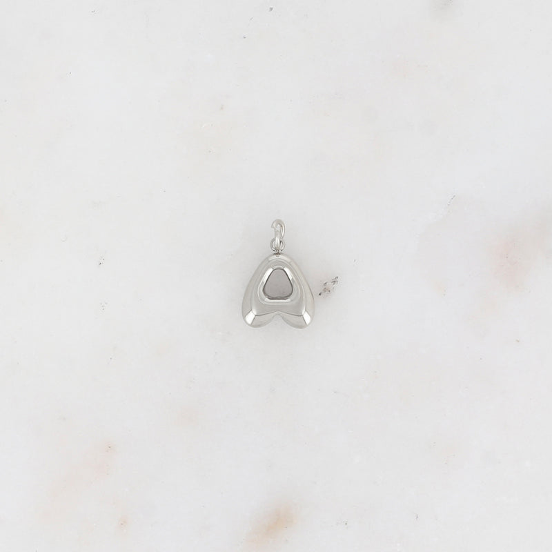 Pendentif Alphabet Bubble Argenté