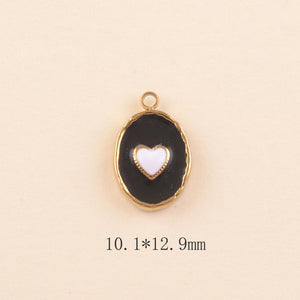 Pendentif Cœur coloré