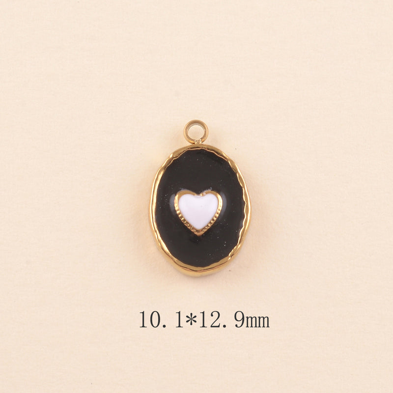 Pendentif Cœur coloré