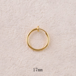 Mini créoles clips M (2 paires)