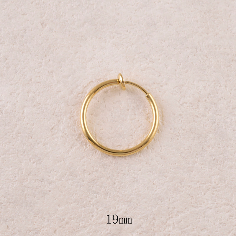 Mini créoles clips L (2 paires)