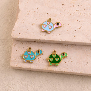 Pendentif Tortue colorée