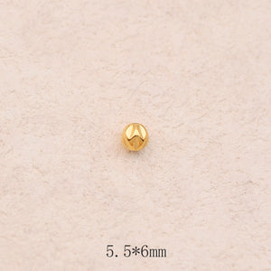 Perles intercalaires rondes travaillées