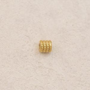 Perles intercalaires cylindrées texturées