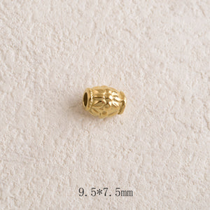 Perles tubes intercalaires avec motif (lot de 3)