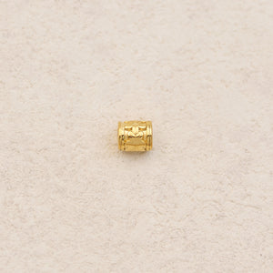 Perles tubes intercalaires avec motif (lot de 3)