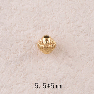 Perle intercalaire striée (lot de 6)