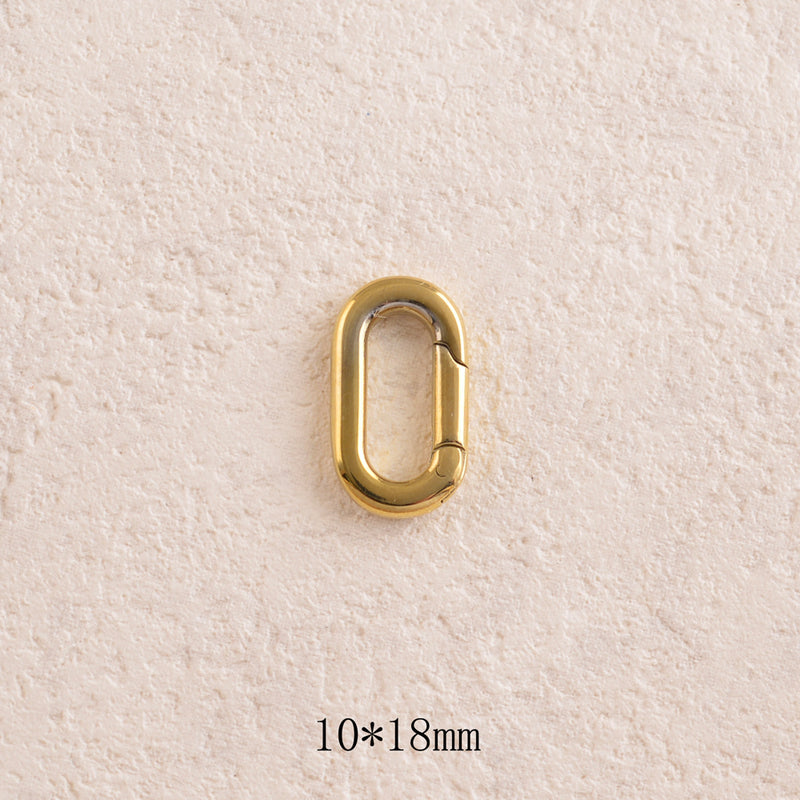 Fermoir mousqueton rectangle arrondi S