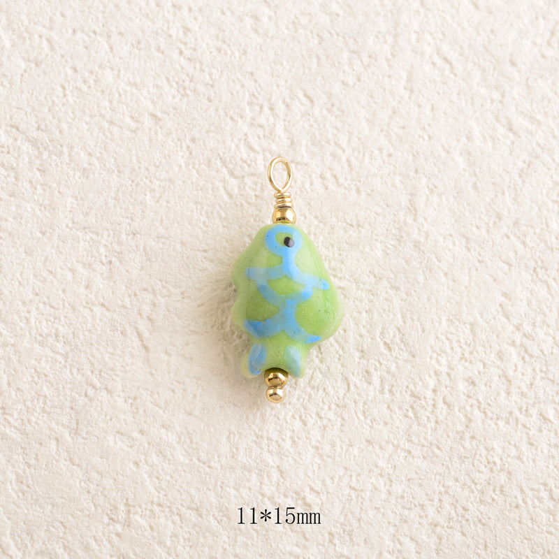 Pendentif Poisson en céramique