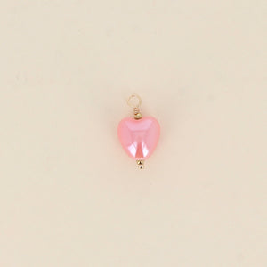 Pendentif Coeur bombé en céramique