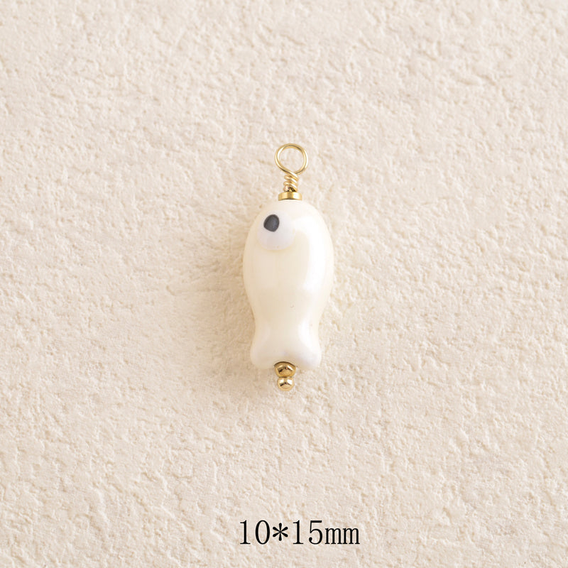 Pendentif Poisson en céramique