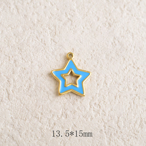 Pendentif Étoile émaillée