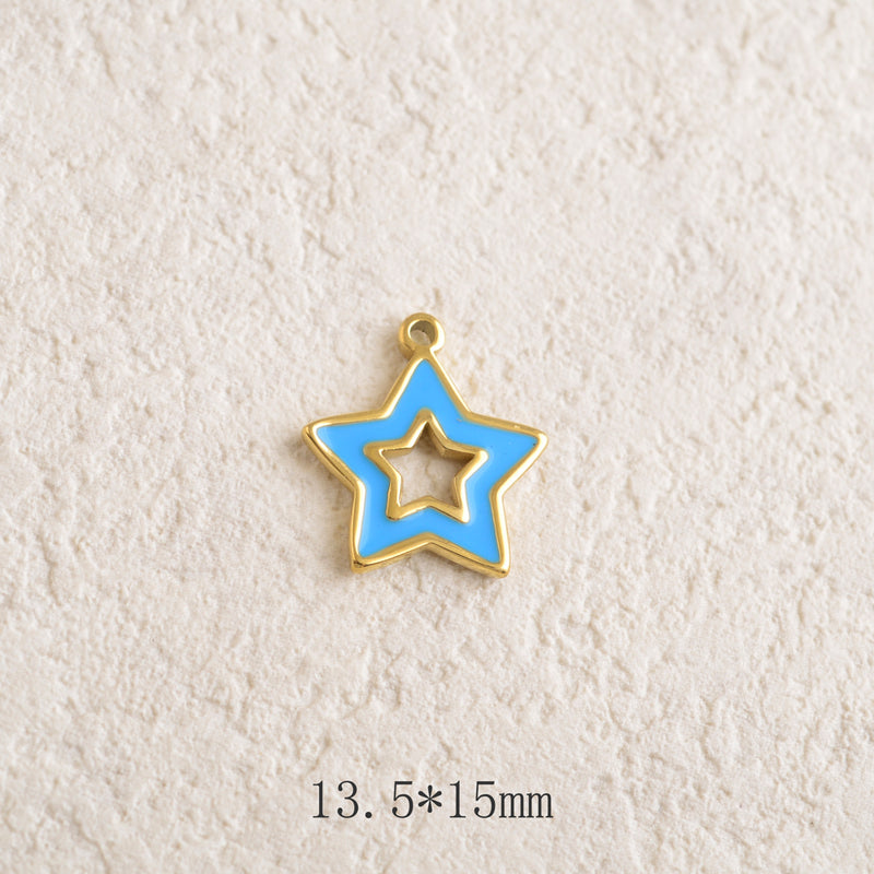 Pendentif Étoile émaillée