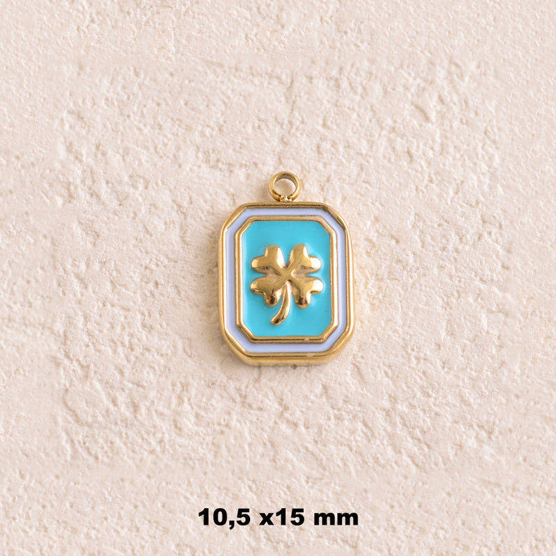 Pendentif Trèfle doré