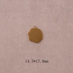 Pendentif plaque asymétrique